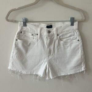 White JCrew Denim Shorts